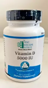 Ortho Molecular Vitamin D, 5000 iu 60 Capsules - Picture 1 of 1