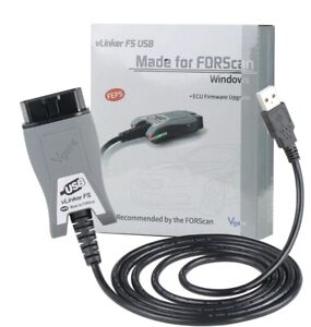 Vgate vLinker FS OBD2 USB Adapter for FOR-Scan HS/MS-CAN Auto Switch