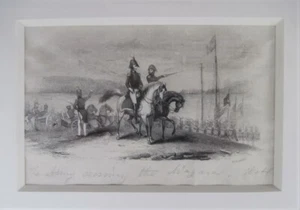 War of 1812 Engraving Print Niagara Battle Of Chippawa NY Artists Pease & Baker - Picture 1 of 11