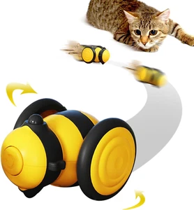 PAWCHIE Interactive Cat Toys Bee for Indoor Cats,Usb Rechargeable Cute Bee To... - Picture 1 of 7