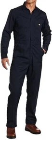 Dickies Mens Coveralls XL Regular Long Sleeve Jumpsuit Workwear 48611  Dark Navy - Picture 1 of 13