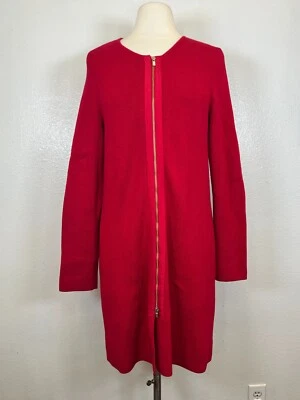 Talbots Red Sweater Dress Front Zipper Womens  Size L - Image 1 of 4