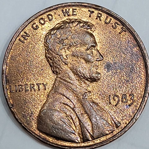 1983 Ddr Lincoln Memorial Penny Heavy Doubling In United States Of America Cover