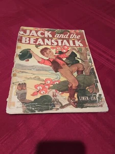 1939/Jack And The Beanstalk Children's Story Book/Linen Like - Foto 1 di 9