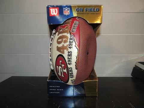 Wilson San Francisco 49ers On Field Authentic NFL Game Ball w/Panel Franklin Cover
