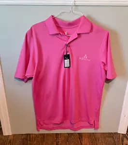 NEU F&G Tech Fairway und Greene Morefar rosa Poloshirt neu mit Etikett - Herren Größe Medium - Bild 1 von 8