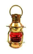 Nautical Anchor Copper Oil Lamp Vintage Maritime Boat Ship Lantern Light Decor