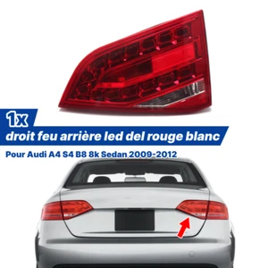 1x droit feu arrière led del rouge blanc Pour Audi A4 S4 B8 8k Sedan 2009-2012 - Imagen 1 de 5