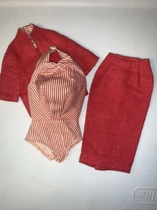 GIACCA E BODYBLOUSE VINTAGE BARBIE BUSY GAL #981 ORIGINALE - Foto 1 di 3