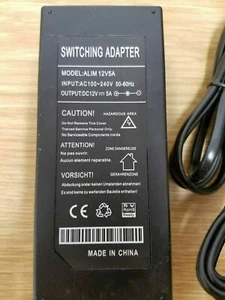 ALIM 12V5A Netzteil AC 100-240V DC 12V 5A UR - Bild 1 von 3