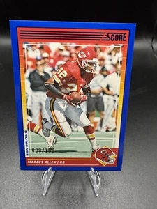 2024 Panini Score Marcus Allen 088/100 Blue Showcase #299 Kansas City Chiefs - Picture 1 of 3