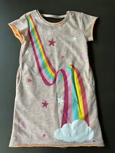 Appaman Girl's Lana Dress Size 6 star rainbow cloud blush casual dress weekend - Picture 1 of 9