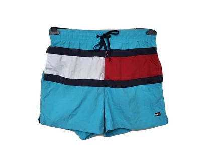 TOMMY HILFIGER Gr.M BADEHOSE SHORTS STRETCH BUND KURZ BADEMODE GEFÜTTERT STRING - Bild 1 von 4
