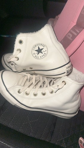 Sneakers Converse Chuck Taylor All Star con fodera in pelliccia sintetica beige sabbia taglia 8