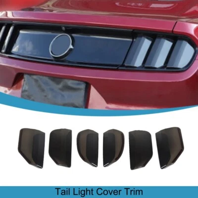 Biseles protectores de cubierta de lámpara de luz trasera 6 piezas para Ford Mustang 2015-2017 Foto 1 de 4