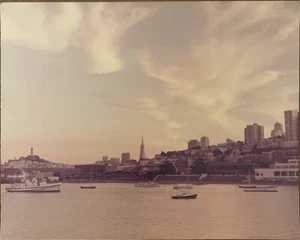 VTG San Francisco Photograph Ghirardelli Square Coit Tower Heavy Paper 8" x 10" - Picture 1 of 3