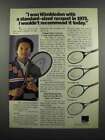 1983 AMF Head Tennis Racquettes Ad - Arthur Ashe