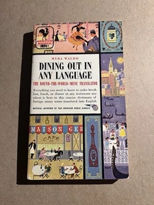 DINING OUT IN ANY LANGUAGE by Myra Waldo vintage 1956 Bantam paperback REFERENCE - Picture 1 of 3