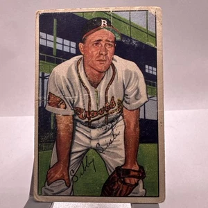 1952 BOWMAN #100 SIBBY SISTI BOSTON BRAVES - Picture 1 of 2