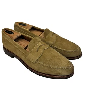 Alden New England Herren Schuhe 6244F Freizeit Penny Halbschuhe Schnupftabak Wildleder 10,5 D - Bild 1 von 24