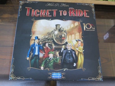 TICKET TO RIDE 10TH ANNIVERSARY DELIXE EDITION OPEN BOX SEALED CONTENTS 2014 - Image 1 of 4