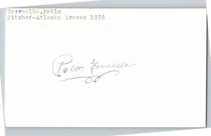 1970's -Pablo Torrealba- Signed/Autograph/Auto Postcard Atlanta Braves MLB - Picture 1 of 2