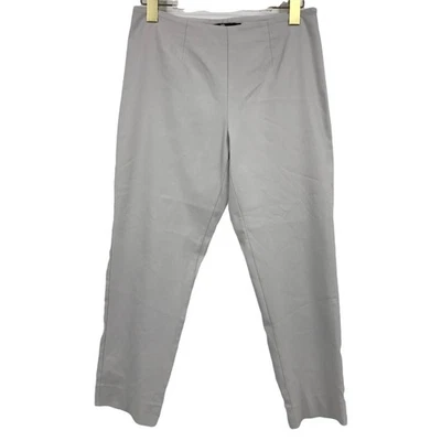 Брюки укороченные Jarbo 36/6 средняя посадка плоские спереди с разделенным задним подолом без застежек серые - Изображение 1 из 3