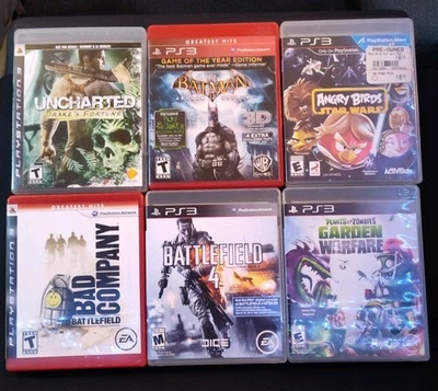PS3 Game Lot. Battlefield 4, Battlefield Bad Company, Uncharted, Batman, Tested - Image 1 of 4