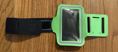 Capa pulseira chave esportes corrida exercício braço suporte verde iPhone 6/7/SE/5 - Imagem 1 de 4