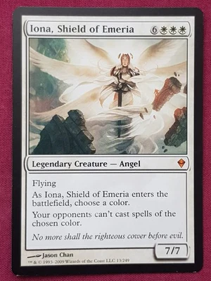 Magic The Gathering ZENDIKAR IONA SHIELD OF EMERIA white card MTG - Image 1 of 2