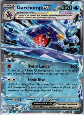 Garchomp ex 038/182 SV04: Paradox Rift - Pokemon Card - NM - Image 1 of 2