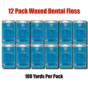 12er Pack Brush Buddies gewachste Zahnseide je 100 Meter (91,4 m) - Bild 1 von 4