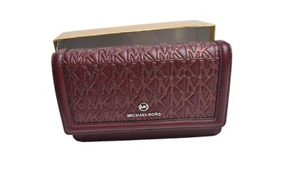 Michael Kors Jet Set Charm SM Phone Crossbody Merlot New In Box! NWT - Image 1 of 4