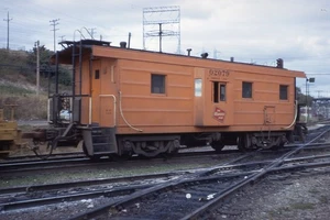 MS Orig Slide MILW Milwaukee Road Rib Side Caboose #02079 Milwaukee WI 1969 - Foto 1 di 1