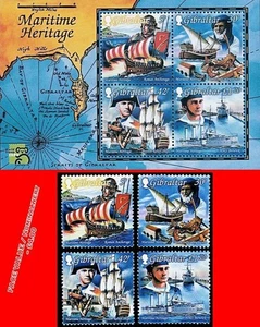 👉 GIBRALTAR 1999 MARITIME HERITAGE + S/S  MNH SHIPS, MILITARY, COSTUMES - Picture 1 of 1