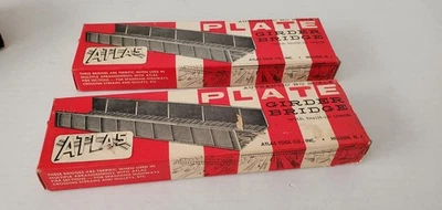 2 Vintage Atlas HO Scale Vintage Plate Girder Bridge Atlas Tool Co. Made In USA. - Image 1 of 3