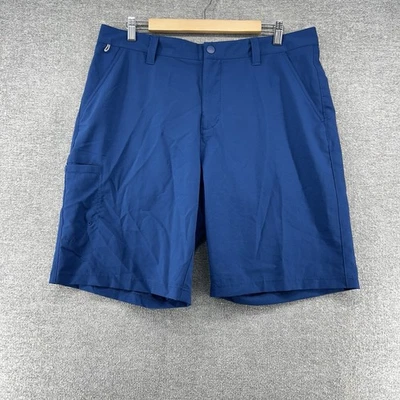 Columbia PFG Fishing Cargo Shorts Men Sz 36x10 Blue Ripestop Casual Lightweight - Image 1 of 4