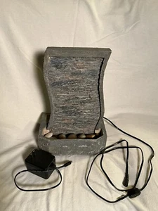 Vintage RARE Homedics Relaxing Stones Waterfall Fountain, Works! (But no light)  - Picture 1 of 13
