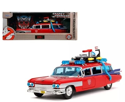 Jada 1:24 Cazafantasmas 40 Aniversario Cadillac Ambulance 1959 Transformers Ecto-1 Foto 1 de 4