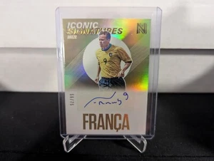 2017 Panini Nobiltà Calcio Franca Firme Iconiche Autografo /75 Brasile IS-F - Foto 1 di 2