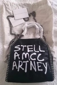 STELLA MCCARTNEY X ED CURTIS FALABELLA MINI TOTE BAG BLACK LTD EDITION NEW TAGS - Picture 1 of 10