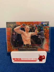 2023 Panini UFC Select JACK DELLA MADDALENA Octagonside Red Disco # /99