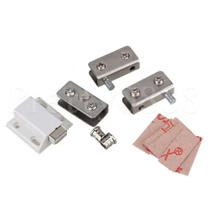 3 x Glass Door Clamps Fit for 5-8mm Glass Door Stailess Steel - Picture 1 of 4