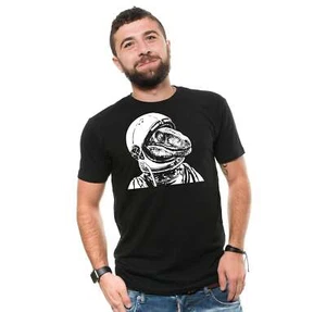 Mens Astronaut Shirt Dinosaur T Rex Shirt Funny Animal Shirts Astronaut Gifts - Picture 1 of 8
