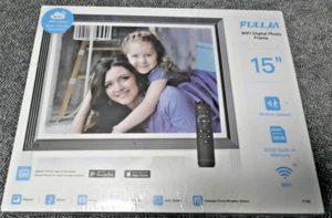 Vphoto Wi-Fi Digital Photo Frame 15” Motion Sensor,32gb Model F15e - Picture 1 of 5