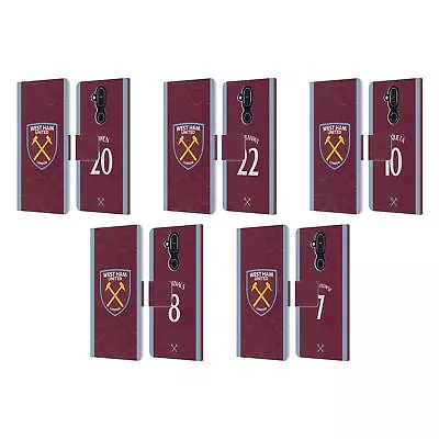 WEST HAM UNITED FC 2023/24 PLAYERS HOME KIT LEATHER BOOK CASE FOR NOKIA PHONES - Image 1 of 4