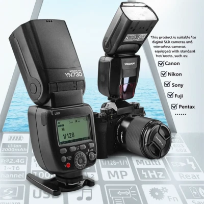 YONGNUO YN730 2.4G GN60 Wireless Flash Light Universal Speedlite Li-ion Battery - Image 1 of 4