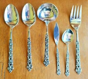 Oneida OLD BAROQUE Northland Stainless HOSTESS Serving Spoon Sugar Butter Knife