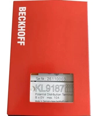 KL9187 New Sealed BECKHOFF KL9187 EtherCAT Terminal Module KL9187 - Image 1 of 4