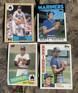 Matt Young Baseball Cards. Seattle Mariners
